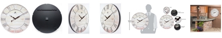 Infinity Instruments Round Wooden Wall Clock